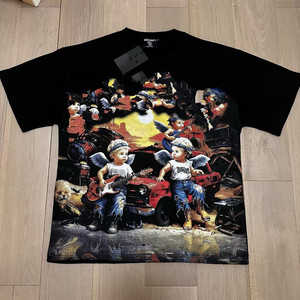 Camiseta negra para hombre con estampado gráfico de Fantasy Camel Rider, camiseta de manga corta, ropa informal de calle - Product Image 3