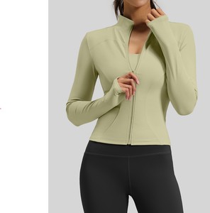 Women's <b>Yoga</b> <b>Jacket</b> & Tops-Lightweight Seamless Breathable High Elastic Quick Dry Slimming for Fitness Running Cycling - Product Image 2