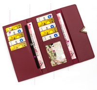Dompet Wanita Panjang Grosir Populer, Dompet Gesper Kulit PU, Tempat Kartu Bentuk V, Dompet Koin Korea, Carteras Para Mujer