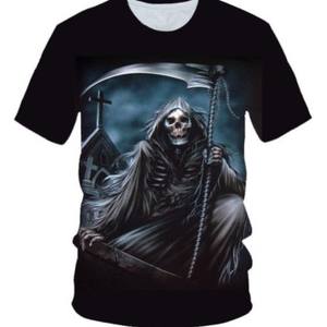 T-shirt Casual Oversize da <span class=keywords><strong>Uomo</strong></span>, Taglia USA, Stampa 3D Sublimata <span class=keywords><strong>Lupo</strong></span> Animale, in Poliestere Lavorato a Maglia, Lunghezza Corta, Abbigliamento Grafico - Product Image 6