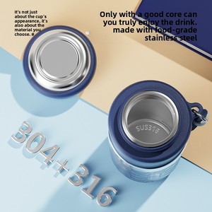 Boyue Light Travel Three-Drink Cup Portable Business-Style Multi-Functional Stainless Steel Vacuum <span class=keywords><strong>Thermos</strong></span> Camping 12-24 Hours - Product Image 5
