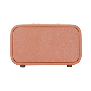 Nhà Máy Giá OEM ODM Giá Rẻ Kép 3 Inch Woofer Bằng Gỗ 20W Da Di Động Loa Bluetooth Di Động Với USB TF FM Ghi - Product Image 3