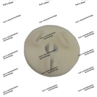 Prise de courant ZX à trois pôles en PBT avec cadre intérieur perforé et broches, blanche, pour adaptateurs secteur et appareils électroménagers