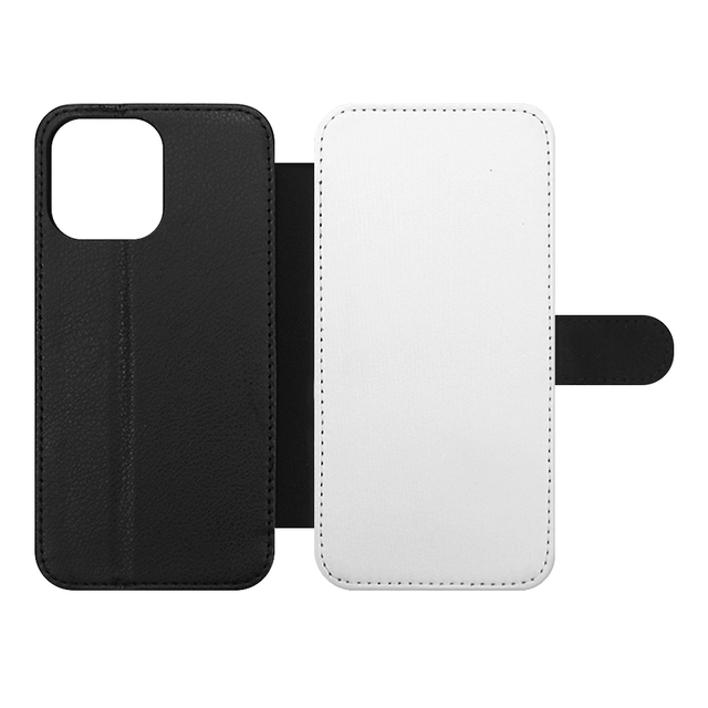 Ready Stock Sublimation Blank PU Leather Wallet Case for iPhone 18 18 Pro 18 Pro Max 17 16 Series Heat Transfer Flip Cover