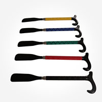 Gaixie Telescopic Shorehorn, sans pliage, en plastique, longueur réglable, écologique, portable, léger, pour hommes (noir)