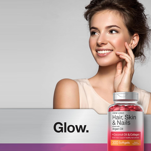 Suplementos de Gelatina Blanda OEM, Cápsulas de Aceite de Coco con Vitaminas para el Crecimiento del Cabello y las Uñas, con Biotina - Product Image 5
