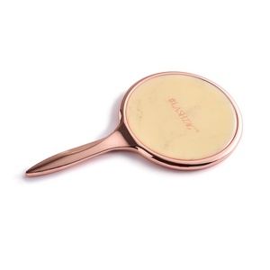 Wholesale Metal Luxury Rose Gold Convenient Handheld Single Side Cosmetic Makeup <b>Mirror</b> - Product Image 6