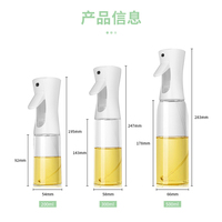 Distributeur et vaporisateur d'huile de cuisson 2-en-1 pour cuisine, 500 ml, idéal pour la pâtisserie et le barbecue, pour l'huile d'olive et autres ingrédients