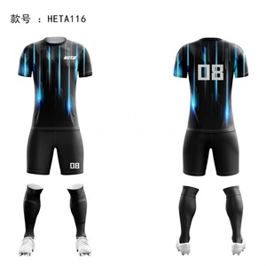 Conjunto de Camisetas de Fútbol Personalizadas, Ropa de Fútbol para Adultos, Traje de Manga Corta para Hombre, Ropa Deportiva de Entrenamiento de Fútbol para Niños - Product Image 4