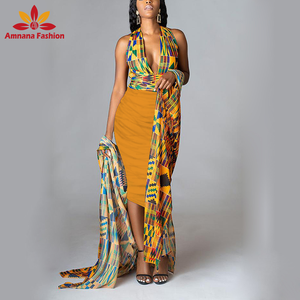 2021 nuovo stile <span class=keywords><strong>Sexy</strong></span> alla moda africano stampa cover up o <span class=keywords><strong>kimono</strong></span> per abbigliamento da spiaggia con un'alta qualità - Product Image 1