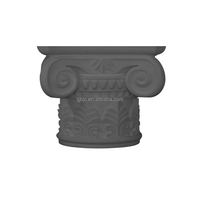 Capitel de Columna Romana de EPS, Espuma de Poliestireno con Superficie de Cemento, Ligero, Duradero, Impermeable, Decoración Exterior para Villas, Cornisa
