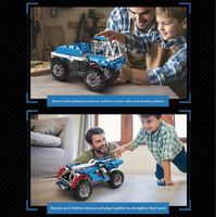Set de Construcción de Bloques ABS de Ingeniería para Niños, Modelo de Coche Eléctrico de Carreras DIY, 9 Formas Cambiantes, Tecnología Moderna, 252+ Piezas