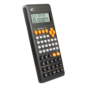Calculatrice scientifique non programmable, affichage à deux lignes monochrome, 10+2 chiffres, touches en plastique robustes pour les examens des étudiants - Product Image 2