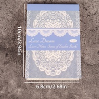 JAI IMAN 30 feuilles de dentelle transparente autocollante pour scrapbooking, fournitures de loisirs créatifs