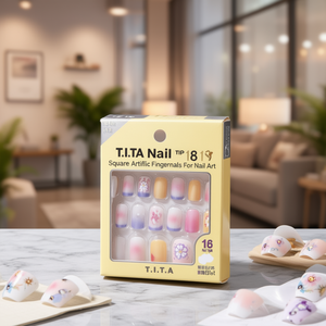 Puntas de Uñas T.I.T.A, 16 Piezas, Uñas Artificiales Cuadradas para Decoración de Uñas - Product Image 3