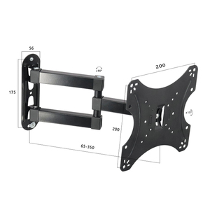 Supporto a parete per <span class=keywords><strong>TV</strong></span> retrattile a <span class=keywords><strong>tre</strong></span> bracci a <span class=keywords><strong>tre</strong></span> bracci per schermo <span class=keywords><strong>TV</strong></span> da 14-43 pollici VESA 200x200 per <span class=keywords><strong>TV</strong></span> di piccole dimensioni - Product Image 3