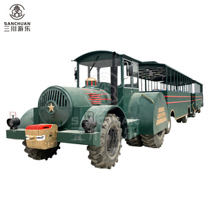 Grandi Treni Turistici Diesel Senza Binari per Parchi Divertimento, Giri in Treno Divertenti - Product Image 6