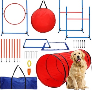USMILEPET-Équipement de formation d'agilité <span class=keywords><strong>pour</strong></span> <span class=keywords><strong>chien</strong></span>, kit d'entraînement <span class=keywords><strong>pour</strong></span> animaux de compagnie, jeu de plein air avec tunnel d'agilité, anneaux de saut - Product Image 1