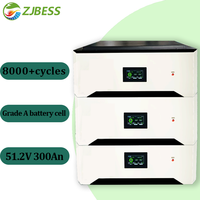 Batterie au lithium CAN hybride IP65 empilable de qualité supérieure 51,2 V 100 Ah 200 Ah 314 Ah 400 Ah LiFePO4 pour système solaire