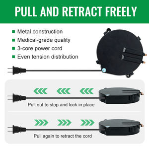 Enrouleur de câble rétractable compact MELLA pour lecteur de codes/barre/manette de jeu/séchoir à <span class=keywords><strong>linge</strong></span> rétractable - Product Image 3