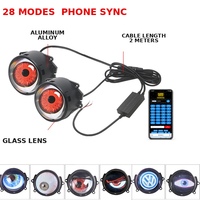 Nouvelle Conception en Promotion : Phares Antibrouillard Dynamiques Multi-Modes pour Moto, Lentille Œil de Diable Modifiée