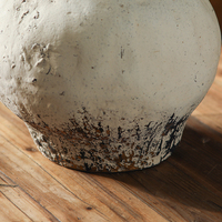 Vase à fleurs blanc vieilli pour la décoration de la maison, des hôtels et des restaurants, vases à fleurs Wabi Sabi