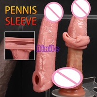 Manchon pénien, extenseur pénien, agrandisseur de pénis, pompe à pénis, dildo réaliste pour l'agrandissement et la prolongation, jouets sexuels pour hommes adultes