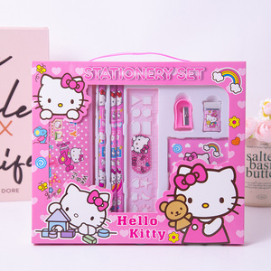 Ensemble de papeterie mignon pour la rentrée scolaire, 8 pièces, boîte cadeau pour étudiants, logo personnalisé, cadeau pour enfants, vente en gros - Product Image 2