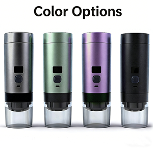 Cafetera Espresso Portátil con Pantalla Electrónica, Medidor, Extracción de Café en Polvo y Cápsulas, Acero Inoxidable con Función de Calentamiento - Product Image 1