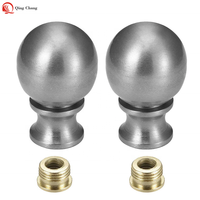 Lampe boule de métal en Bronze frotté à l'huile, finition décorative, boule de Nickel brossé