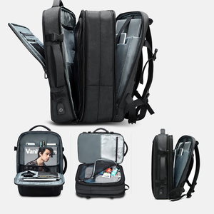 2020 New Arrival High Capacity Waterproof Travel Rucksack Expandable <strong>Backpack</strong> <strong>Laptop</strong> 17.3 for Men - Product Image 3