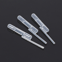 Pipettes de transfert à double volume en plastique, pipettes Pasteur à bulbe pour le transfert d'échantillons