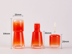 Bán Buôn 3.5Ml 4Ml Son Môi Nhựa Ống Màu Hồng Gradient Dễ Thương Nữ Tính Son Bóng Ống Rỗng Ống Container Với Bàn Chải Tùy Chỉnh - Product Image 6