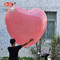 Ballon géant en nylon PA coloré gonflable de 2 m, personnalisé en forme de cœur, pour la décoration de mariage, de fête, de festival, d'anniversaire