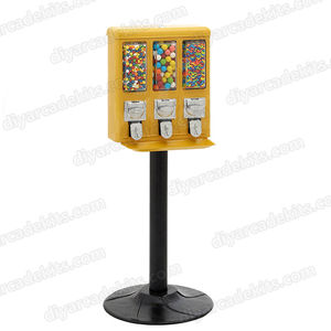 Hot Selling Triple Shop Bulk Gumball Vending Machines 3 Head Automatic Candy Dispenser Machine Stand Plastic 1 Year English - Product Image 5