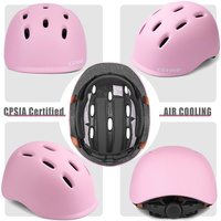Casque de skate pour enfants certifié CE River, coque en PC, 8 aérations, boucle à dégagement rapide, léger, résistant aux chocs, pour la pratique du sport