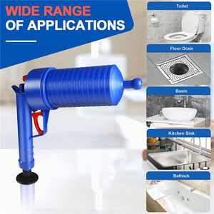 Accessoires de salle de bain à haute pression artefact de cuisine débloqueur nettoyeur de vidange piston en caoutchouc pour nettoyer les éviers toilettes - Product Image 3