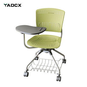 Silla de Plástico con Ruedas para Sala de Conferencias, Silla de Estudio para Capacitación, Silla para Aula Escolar con Tablero de Escritura para Estudiantes - Product Image 2