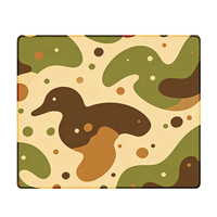 Tapis de souris de jeu et de bureau personnalisé en tissu caoutchouté antidérapant, motif camouflage tactique abstrait Rétro Terre Chasseur de canards, épaisseur 1-6mm