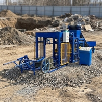 Machine automatique de fabrication de briques en ciment emboîtables KAIDONG QT4-25, machine de fabrication de blocs creux en béton, moteur, boîte de vitesses, roulement