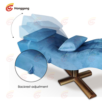 Tête professionnelle thaïlandaise salon de beauté cils de luxe incurvés lit de cils pour le visage tables et lits de massage hydrauliques pliables portables