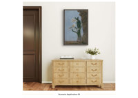Peinture à l'huile minimaliste Narcisse sur toile de lin, art mural impressionniste floral, nature morte peinte à la main, original, bois écologique