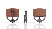 Mesa de Computadora Plegable Neumática de Metal ADA, Ajustable en Altura, para Sala de Estar, Escritorio de Oficina Móvil con Ángulo de Inclinación de 0-90 Grados