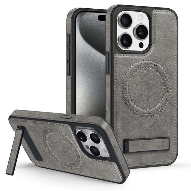 Magnetic Leather Mobile Phone Case Kickstand All Round Protection Cover for IPhone16 Pro Max 16 Plus 15 14 13 12 11