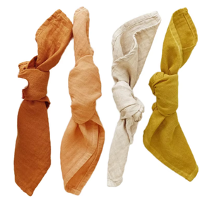 Edge-Trimmed Bamboo - Textured Cotton <strong>Napkins</strong>, Linen Fabric Home and <strong>Wedding</strong> Banquet Popular Delicate Table Decorations - Product Image 1