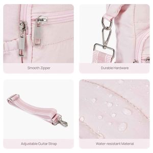 Best Selling <b>Mini</b> MOQ Quilted Water <b>Bottle</b> Holder with Strap Tote <b>Bottle</b> Carrier Crossbody Bag with Pockets - Product Image 6