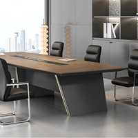 Table de réunion de direction moderne de grande taille et de haute qualité pour bureau