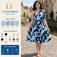 Robe midi décontractée pour femmes, impression personnalisée en gros