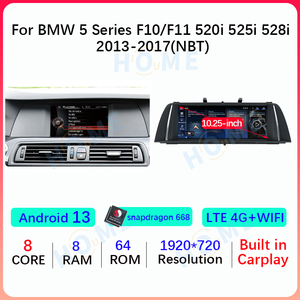 10.25 "/12.3" Android 13 Qualcomm đài phát thanh xe đa phương tiện Player Apple Carplay cho BMW 5 Series F10/F11 2011-2017 GPS navigation - Product Image 4