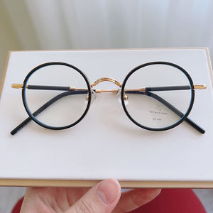 Gafas de último diseñador <span class=keywords><strong>2023</strong></span>, gafas de bloqueo de luz azul, montura óptica de Metal <span class=keywords><strong>para</strong></span> mujeres y hombres, gafas redondas de bloqueo de luz azul - Product Image 3